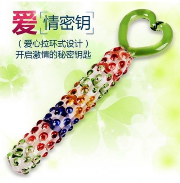 Mizzzee Colorful Love Key Crystal Dildo